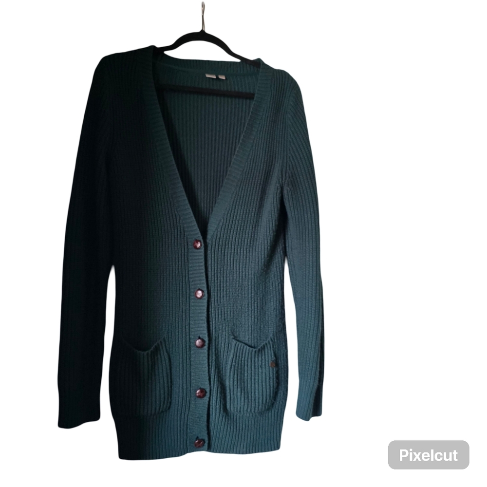 TWIK FOREST GREEN CARDIGAN